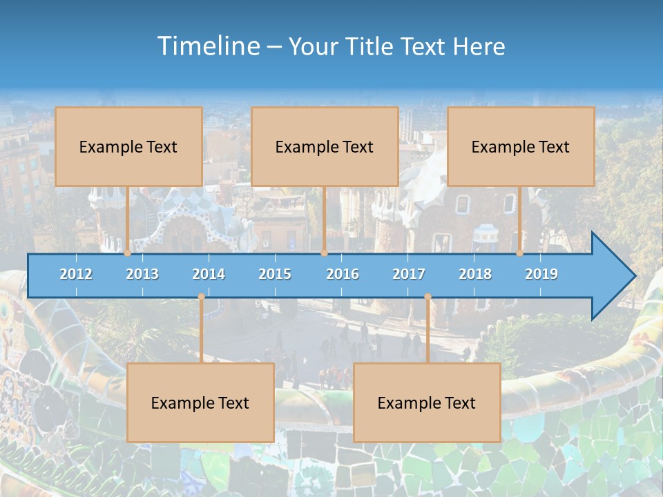 Cathedral Barcelona Geometry PowerPoint Template