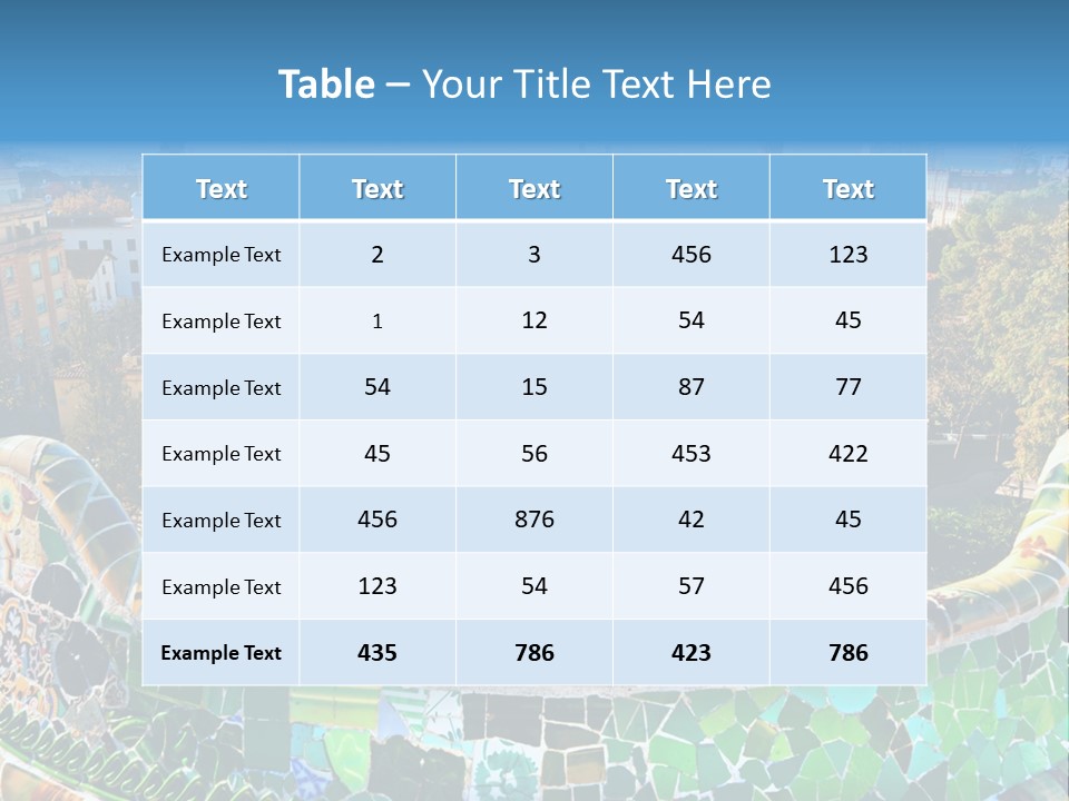 Cathedral Barcelona Geometry PowerPoint Template