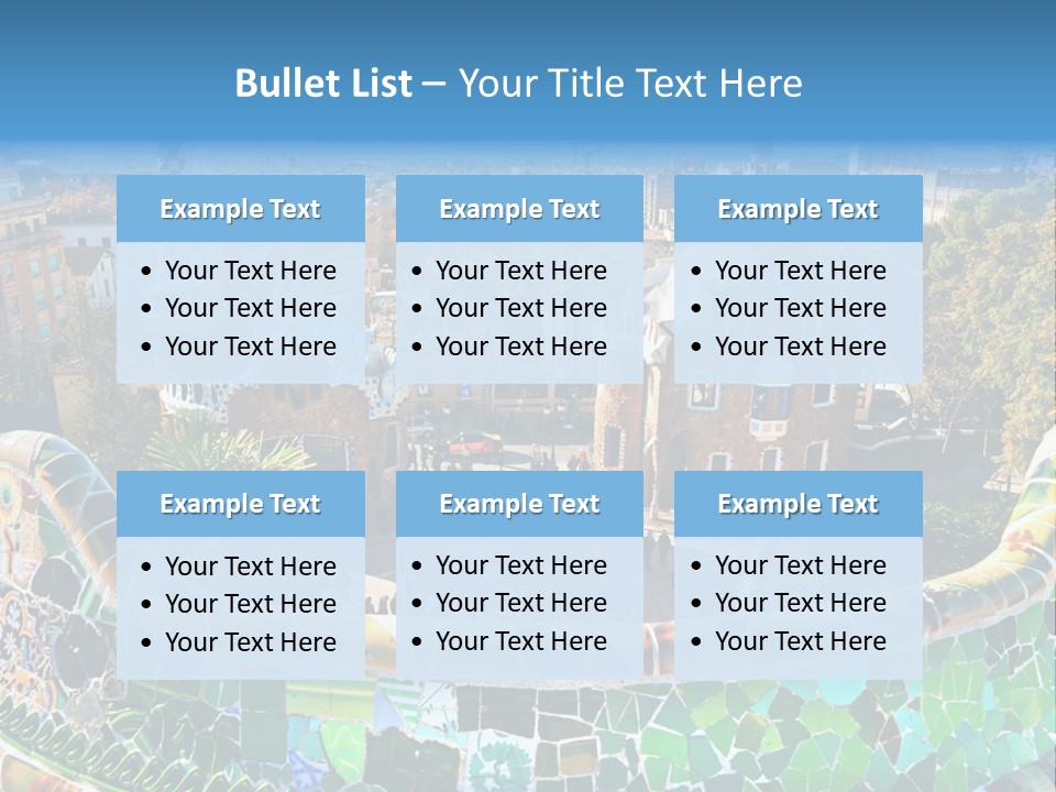 Cathedral Barcelona Geometry PowerPoint Template