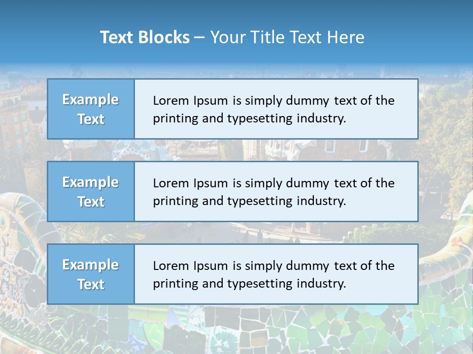 Cathedral Barcelona Geometry PowerPoint Template