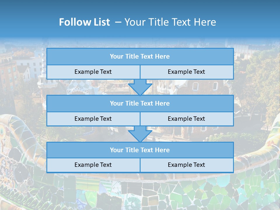 Cathedral Barcelona Geometry PowerPoint Template