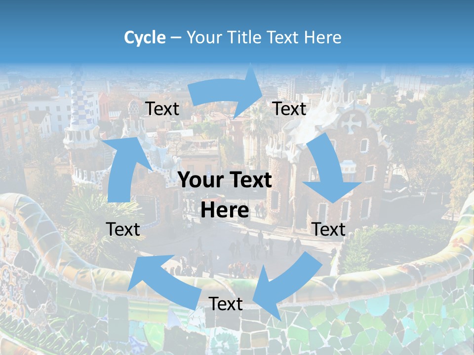 Cathedral Barcelona Geometry PowerPoint Template