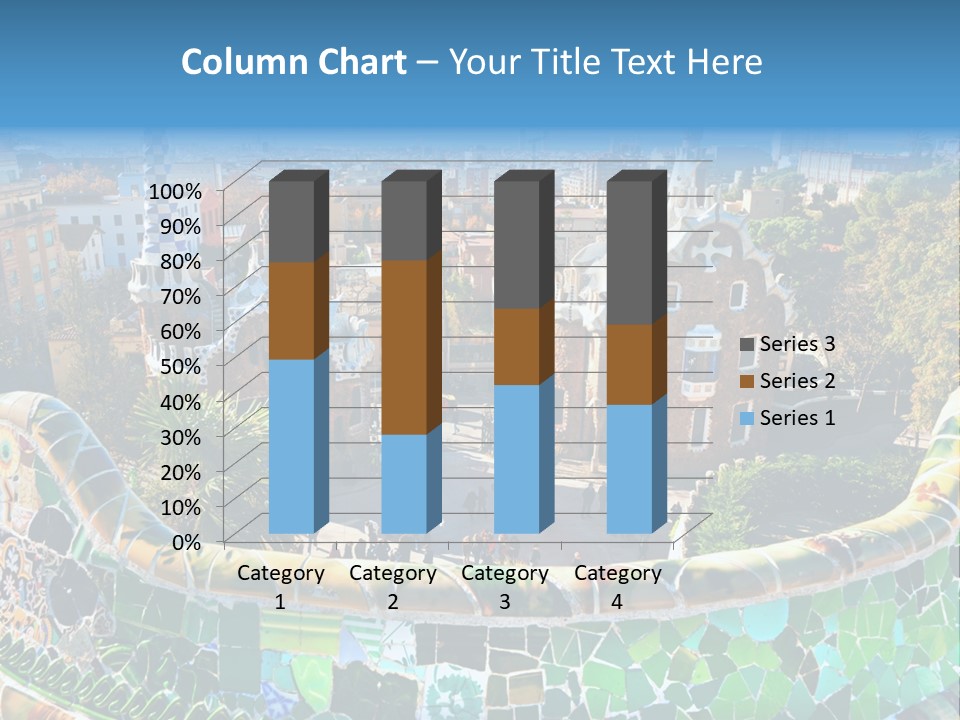 Cathedral Barcelona Geometry PowerPoint Template