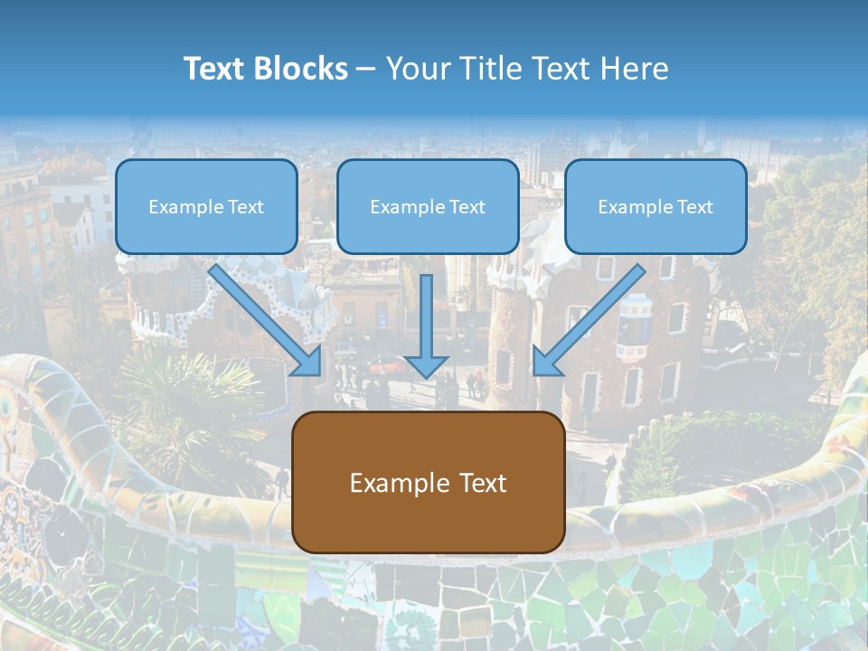 Cathedral Barcelona Geometry PowerPoint Template