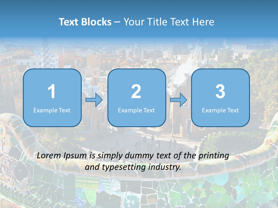 Cathedral Barcelona Geometry PowerPoint Template