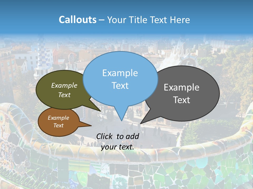 Cathedral Barcelona Geometry PowerPoint Template