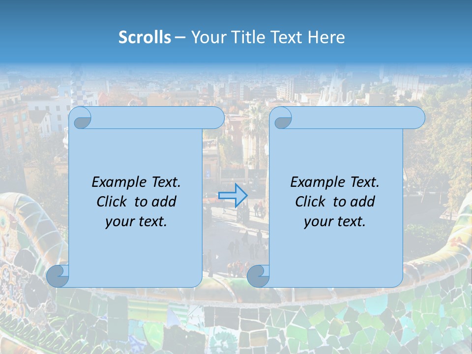 Cathedral Barcelona Geometry PowerPoint Template