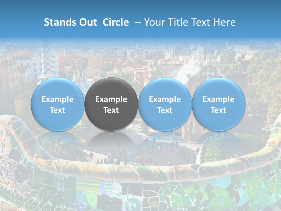 Cathedral Barcelona Geometry PowerPoint Template