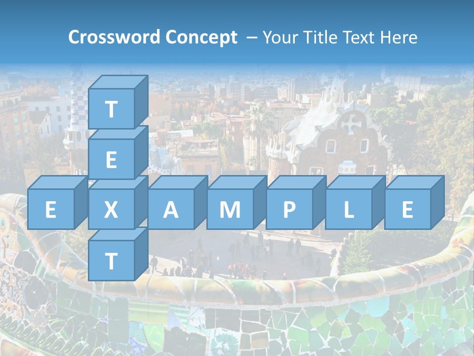 Cathedral Barcelona Geometry PowerPoint Template