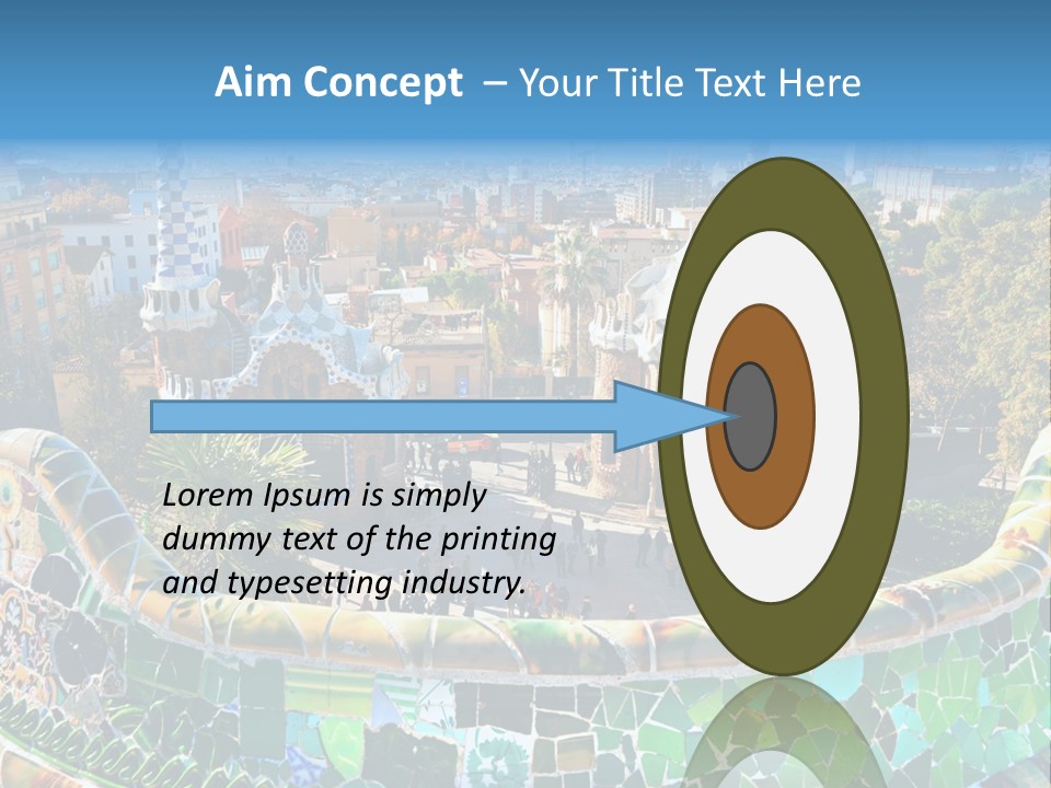 Cathedral Barcelona Geometry PowerPoint Template