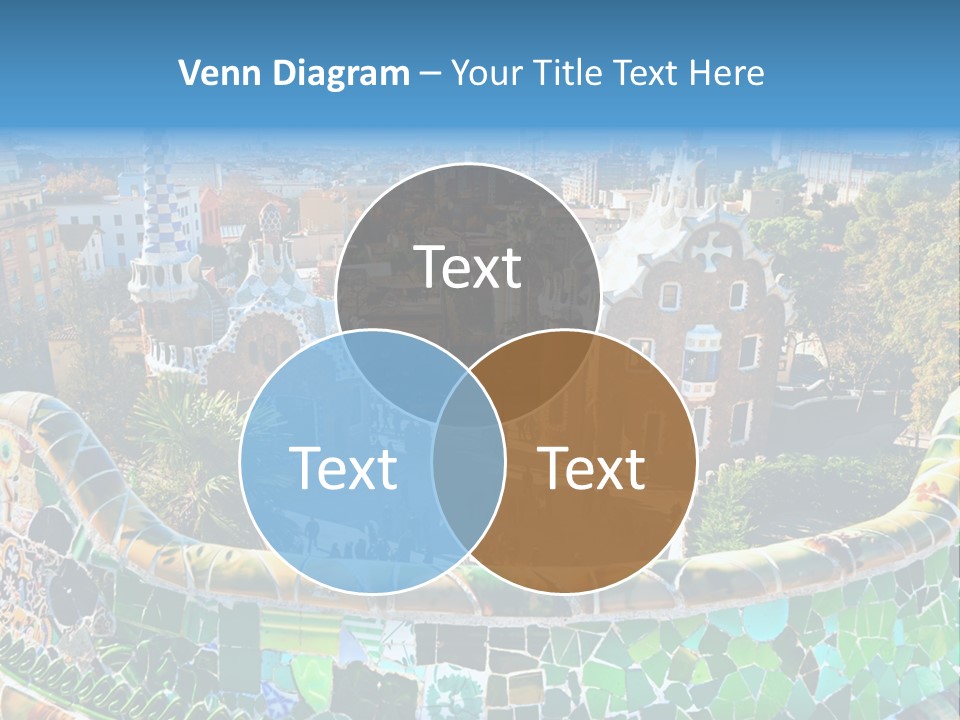 Cathedral Barcelona Geometry PowerPoint Template