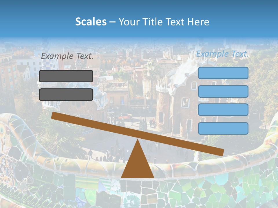 Cathedral Barcelona Geometry PowerPoint Template