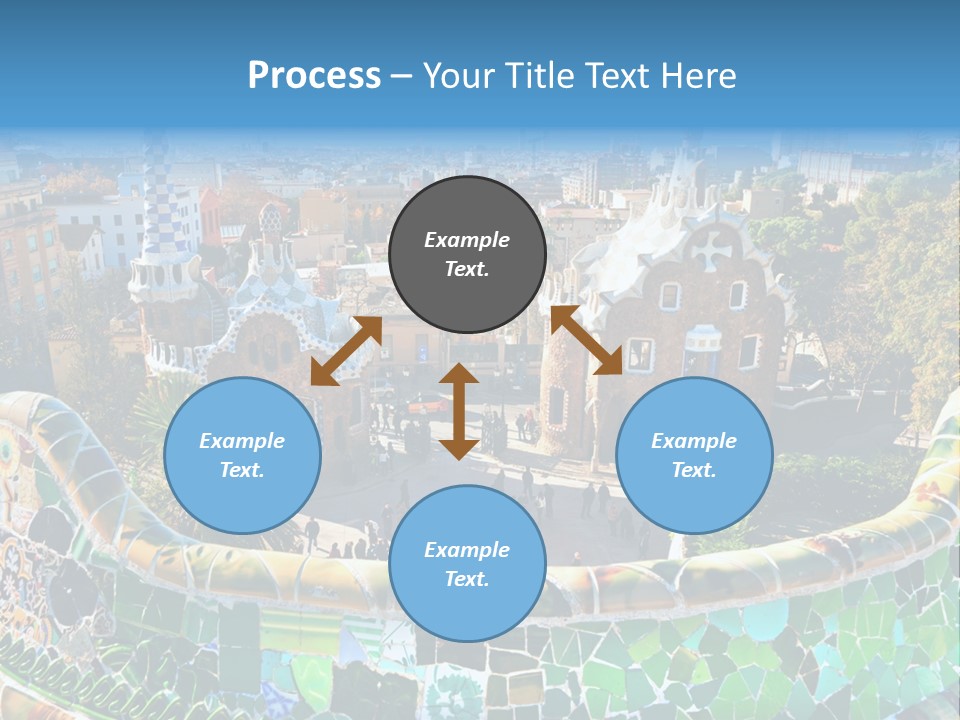 Cathedral Barcelona Geometry PowerPoint Template