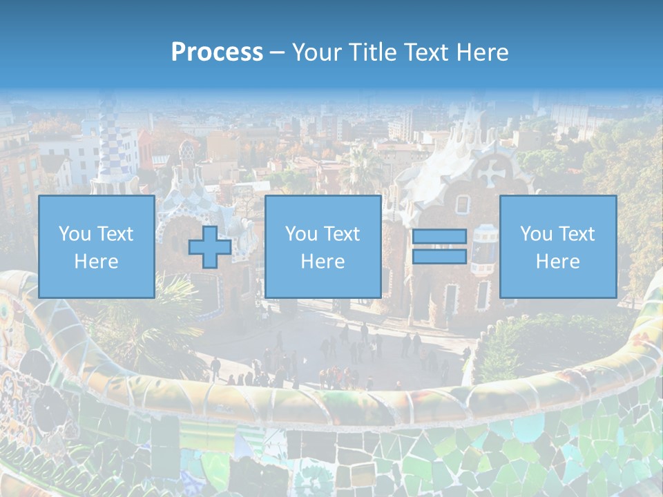 Cathedral Barcelona Geometry PowerPoint Template