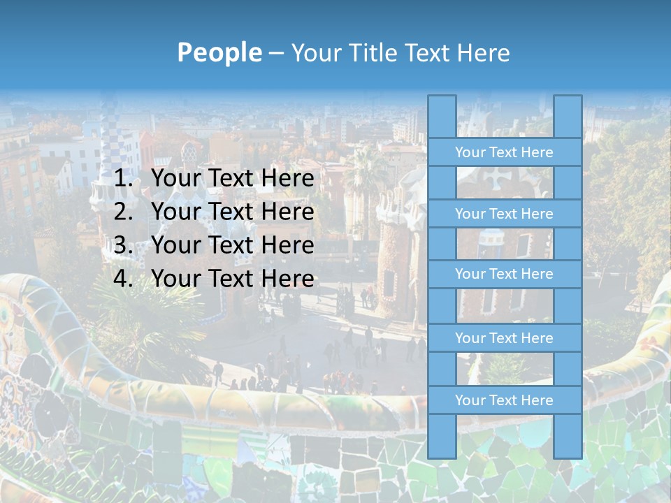 Cathedral Barcelona Geometry PowerPoint Template