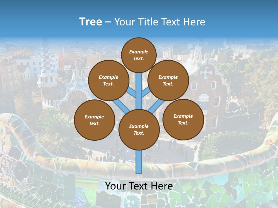 Cathedral Barcelona Geometry PowerPoint Template