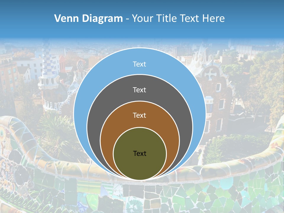 Cathedral Barcelona Geometry PowerPoint Template