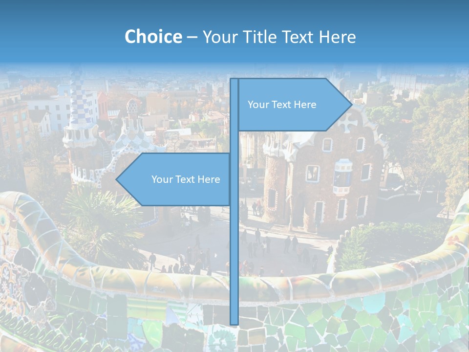 Cathedral Barcelona Geometry PowerPoint Template