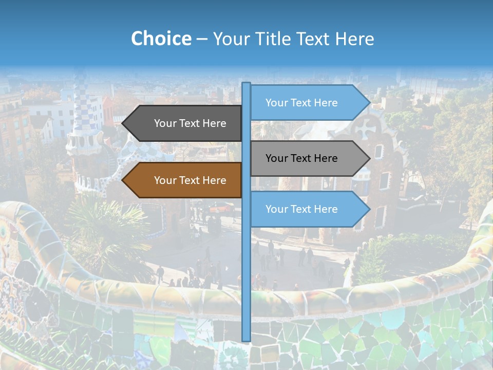 Cathedral Barcelona Geometry PowerPoint Template