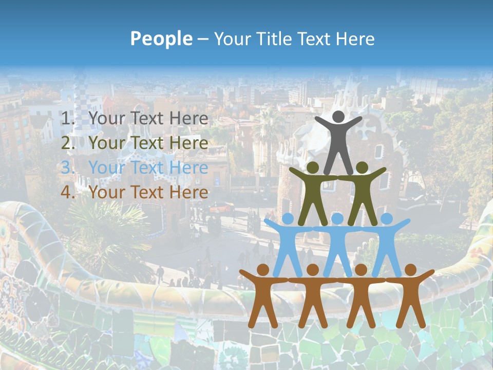 Cathedral Barcelona Geometry PowerPoint Template