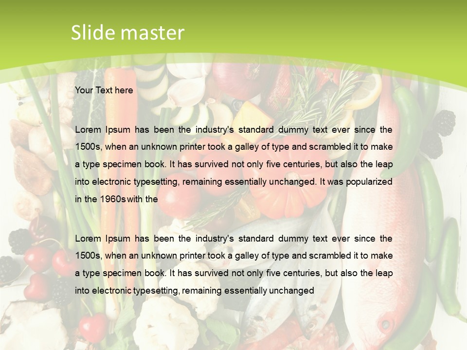 Shallots Health Closeup PowerPoint Template