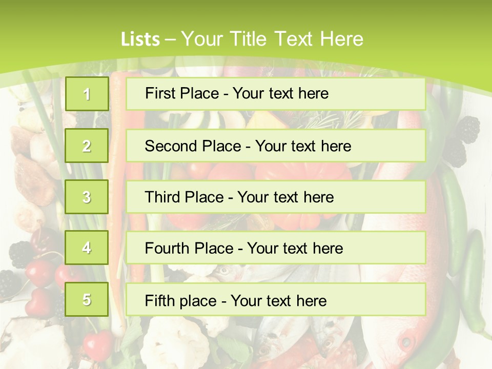Shallots Health Closeup PowerPoint Template