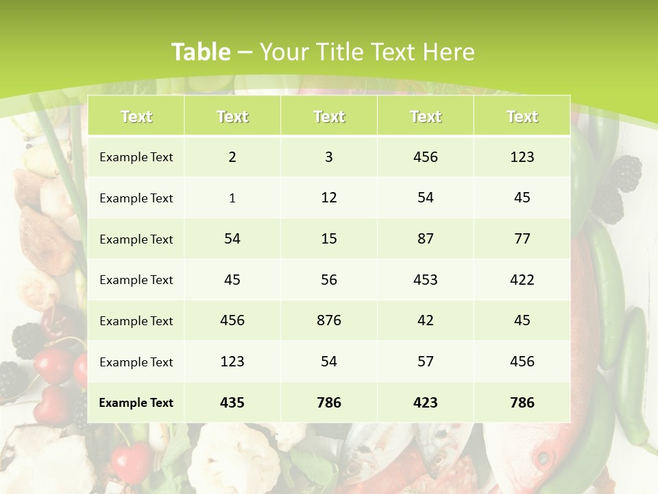 Shallots Health Closeup PowerPoint Template