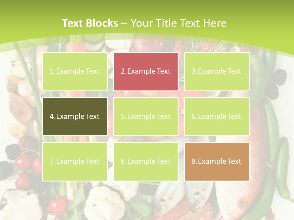 Shallots Health Closeup PowerPoint Template