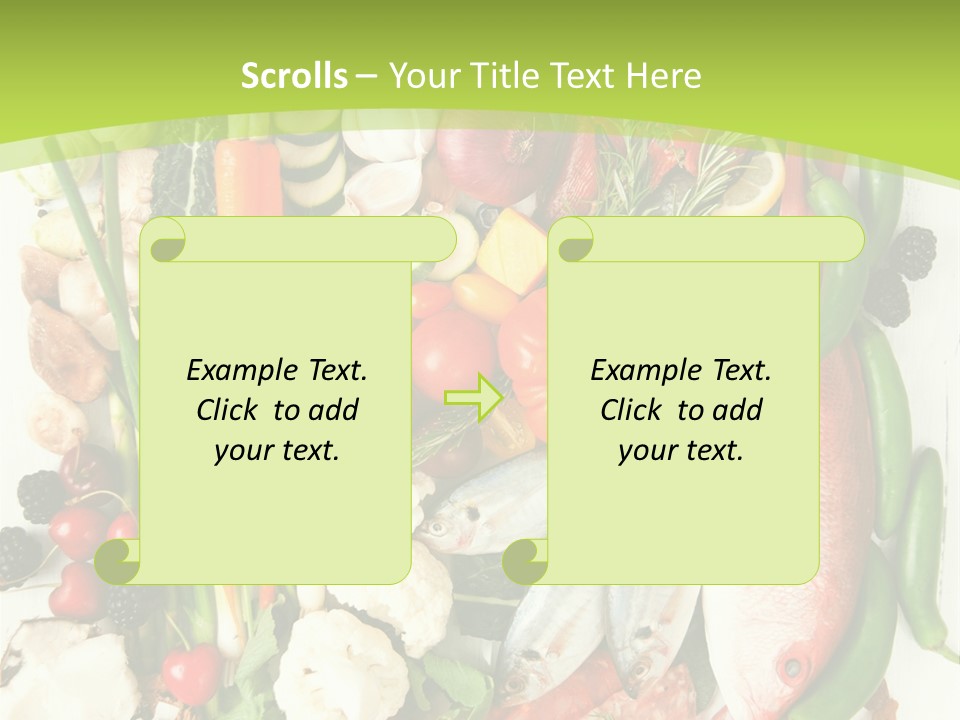 Shallots Health Closeup PowerPoint Template