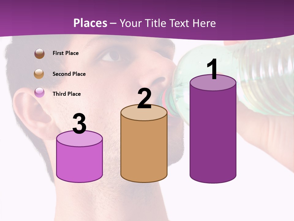 Isolated Purple Diet PowerPoint Template