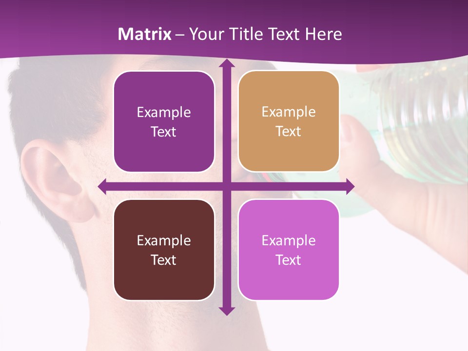 Isolated Purple Diet PowerPoint Template