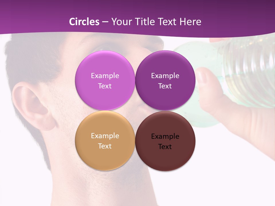 Isolated Purple Diet PowerPoint Template