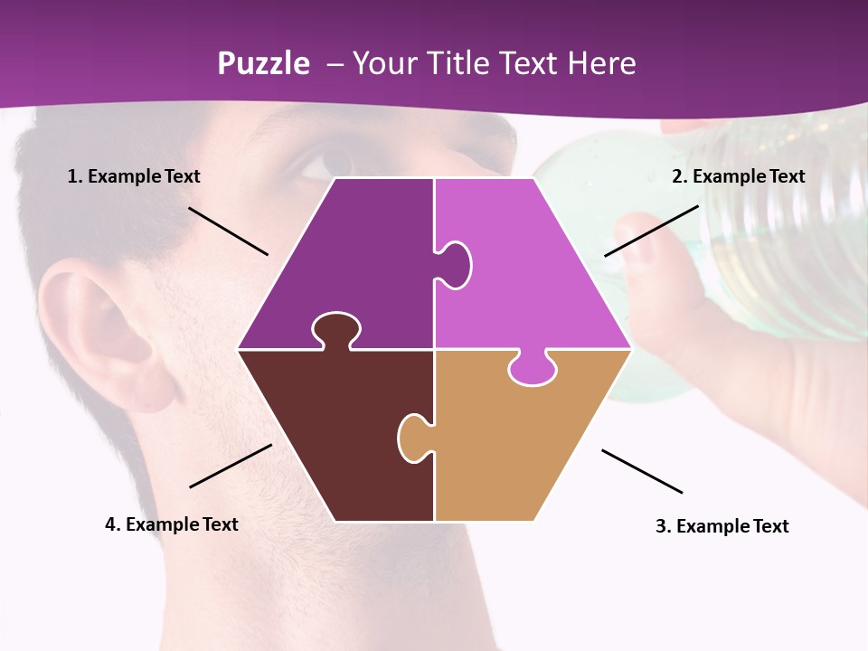 Isolated Purple Diet PowerPoint Template