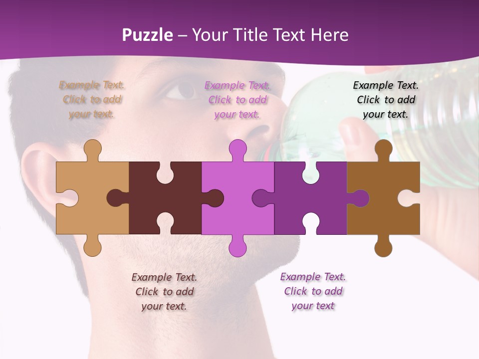 Isolated Purple Diet PowerPoint Template