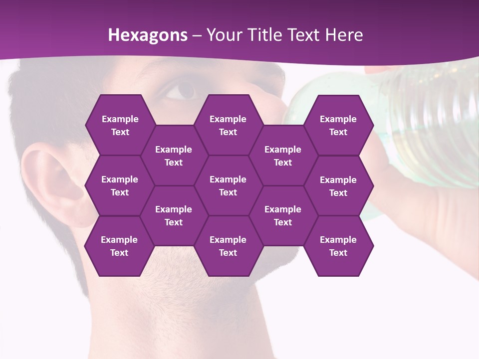 Isolated Purple Diet PowerPoint Template