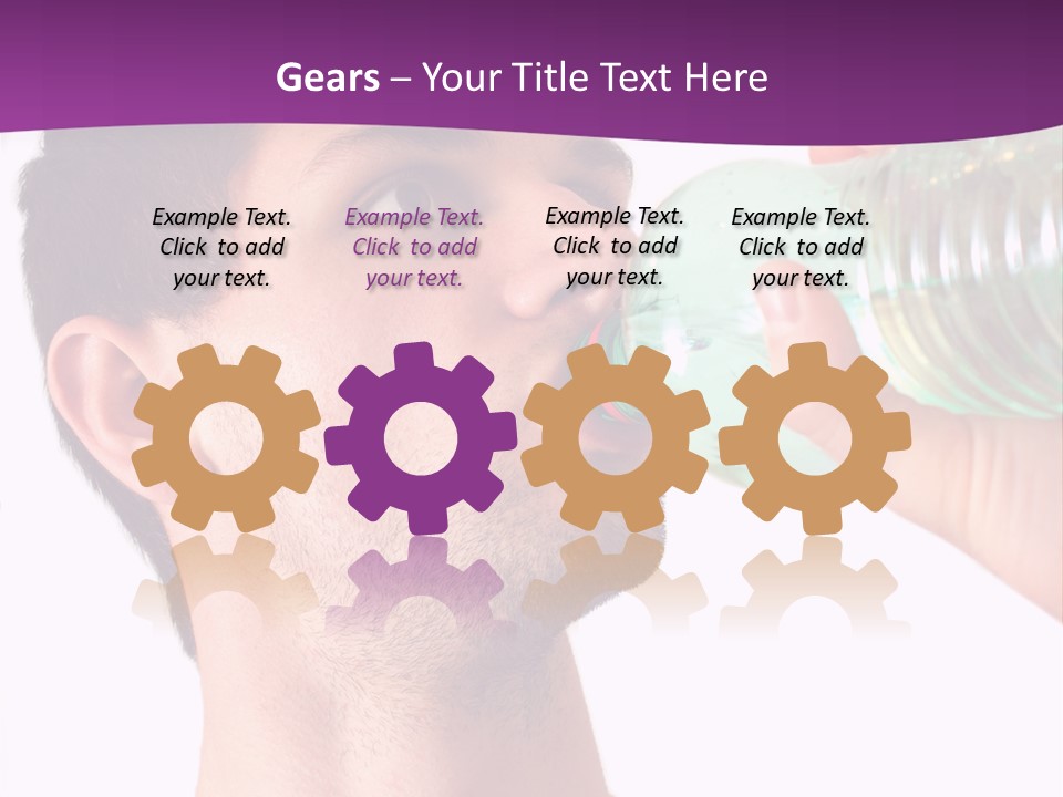 Isolated Purple Diet PowerPoint Template