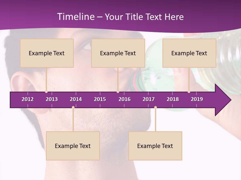Isolated Purple Diet PowerPoint Template