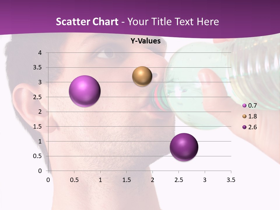 Isolated Purple Diet PowerPoint Template