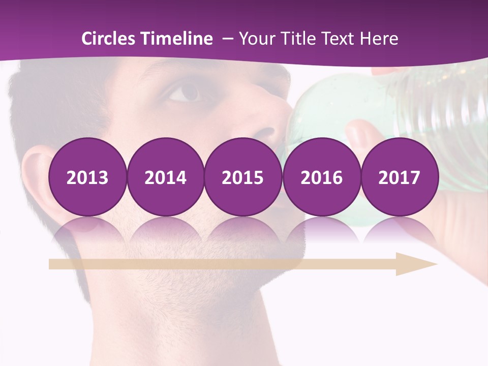 Isolated Purple Diet PowerPoint Template