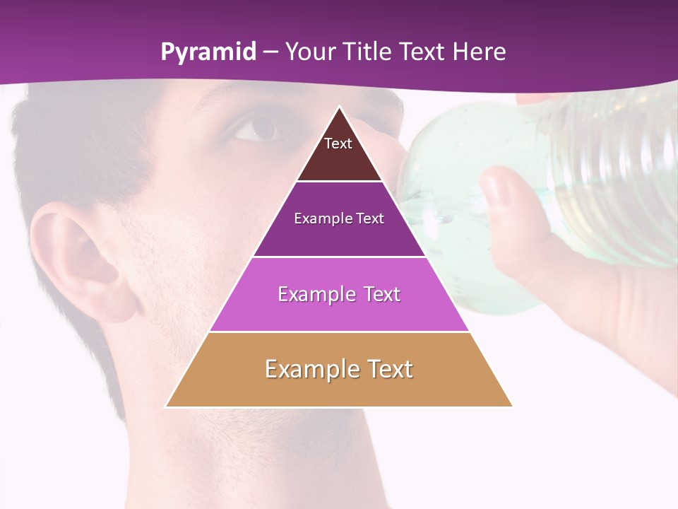 Isolated Purple Diet PowerPoint Template