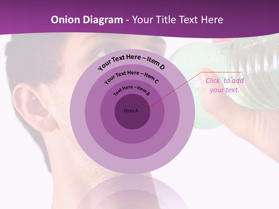 Isolated Purple Diet PowerPoint Template