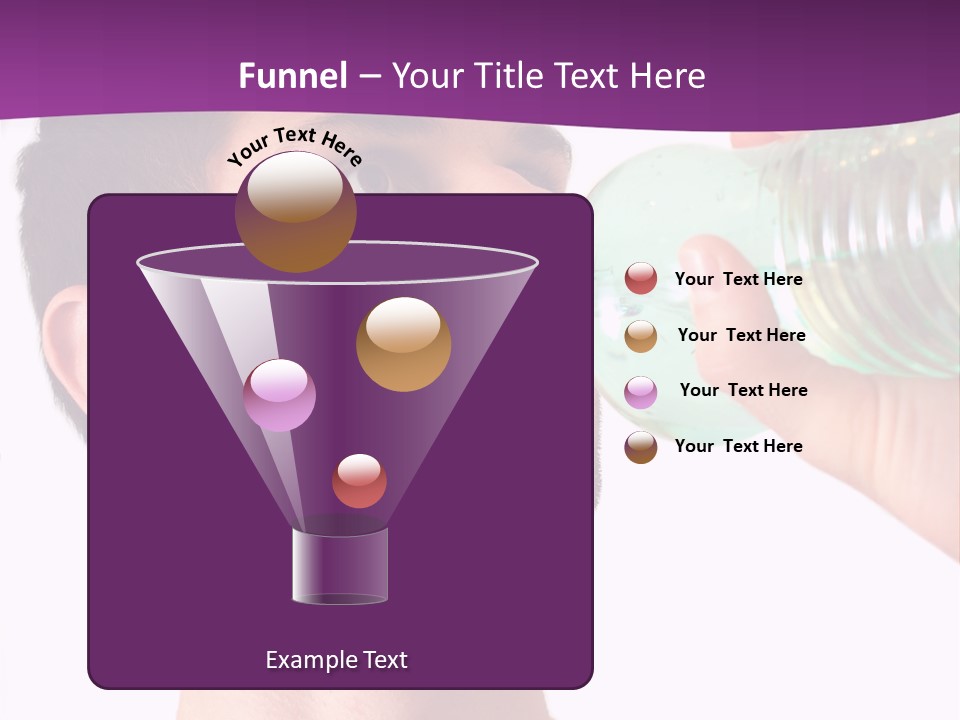 Isolated Purple Diet PowerPoint Template