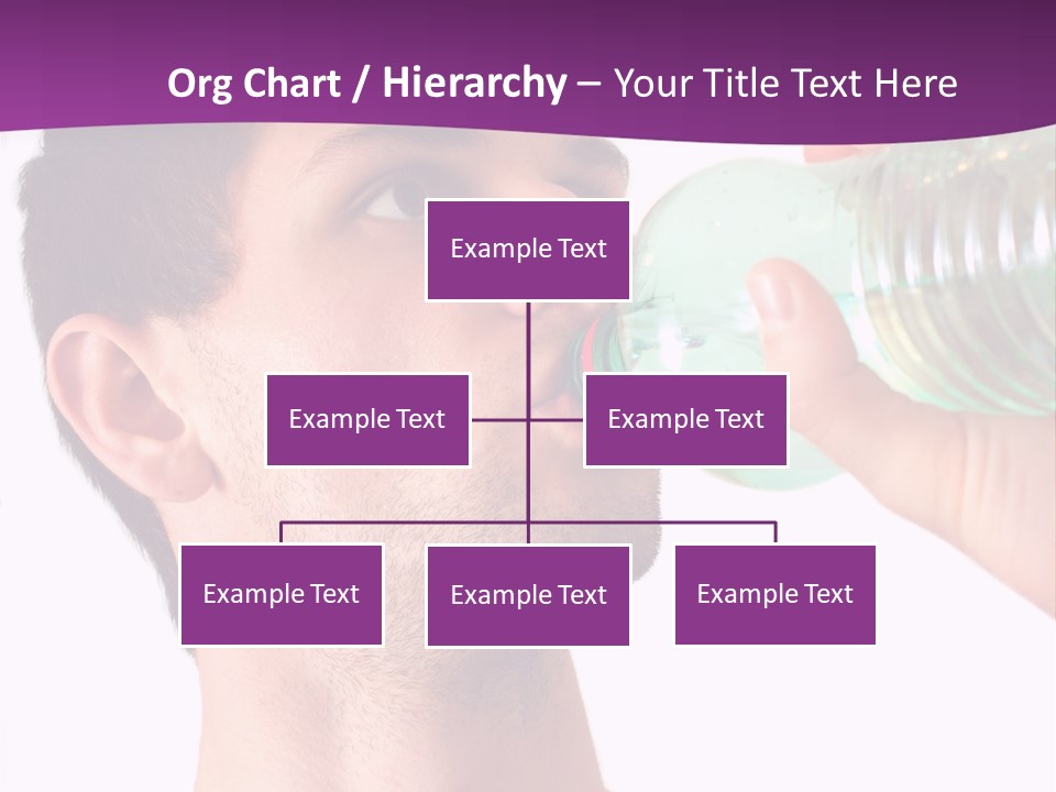 Isolated Purple Diet PowerPoint Template