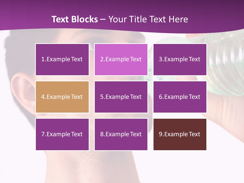 Isolated Purple Diet PowerPoint Template