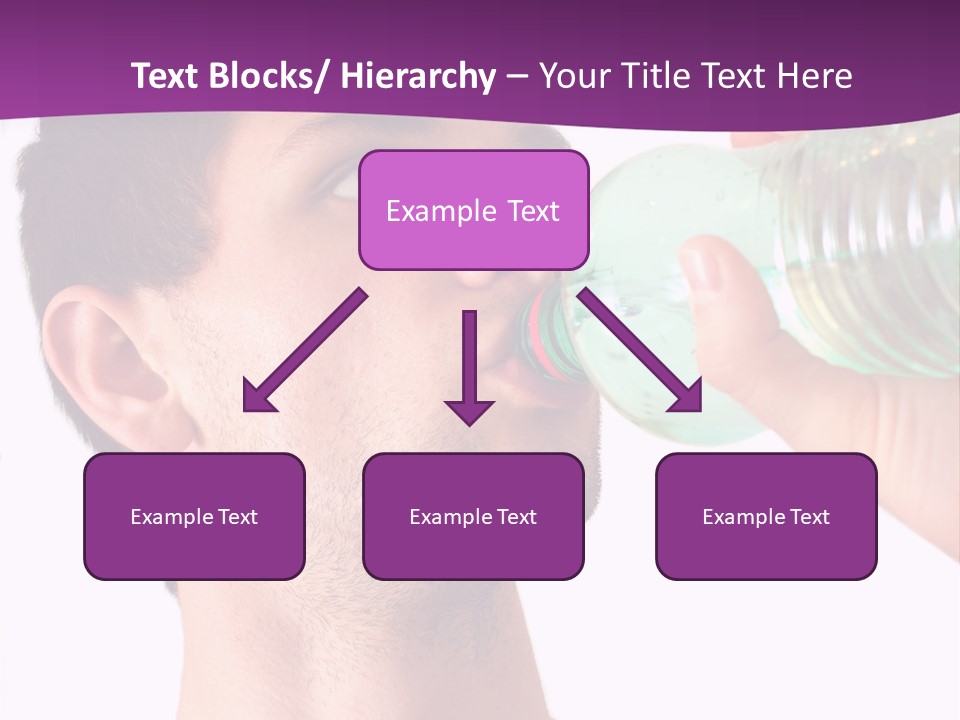 Isolated Purple Diet PowerPoint Template