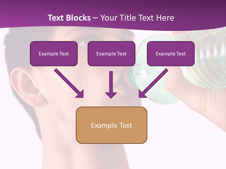 Isolated Purple Diet PowerPoint Template