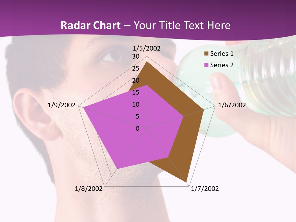 Isolated Purple Diet PowerPoint Template