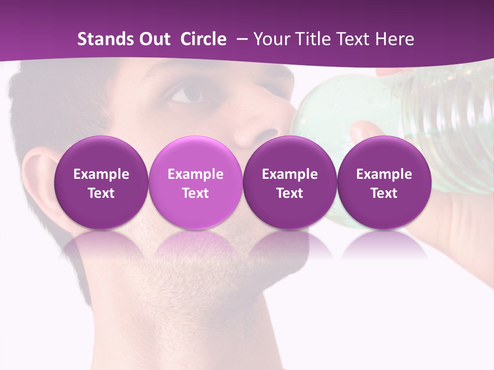Isolated Purple Diet PowerPoint Template