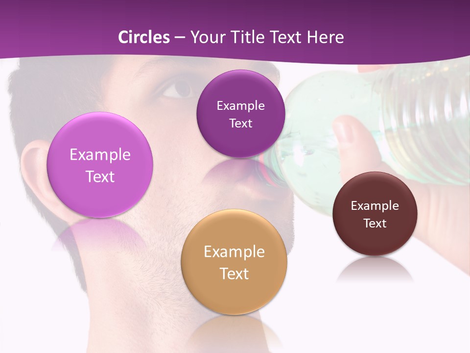 Isolated Purple Diet PowerPoint Template