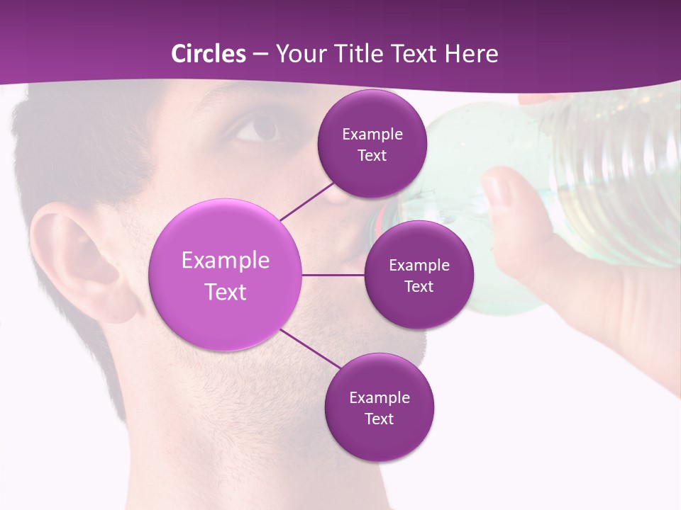 Isolated Purple Diet PowerPoint Template